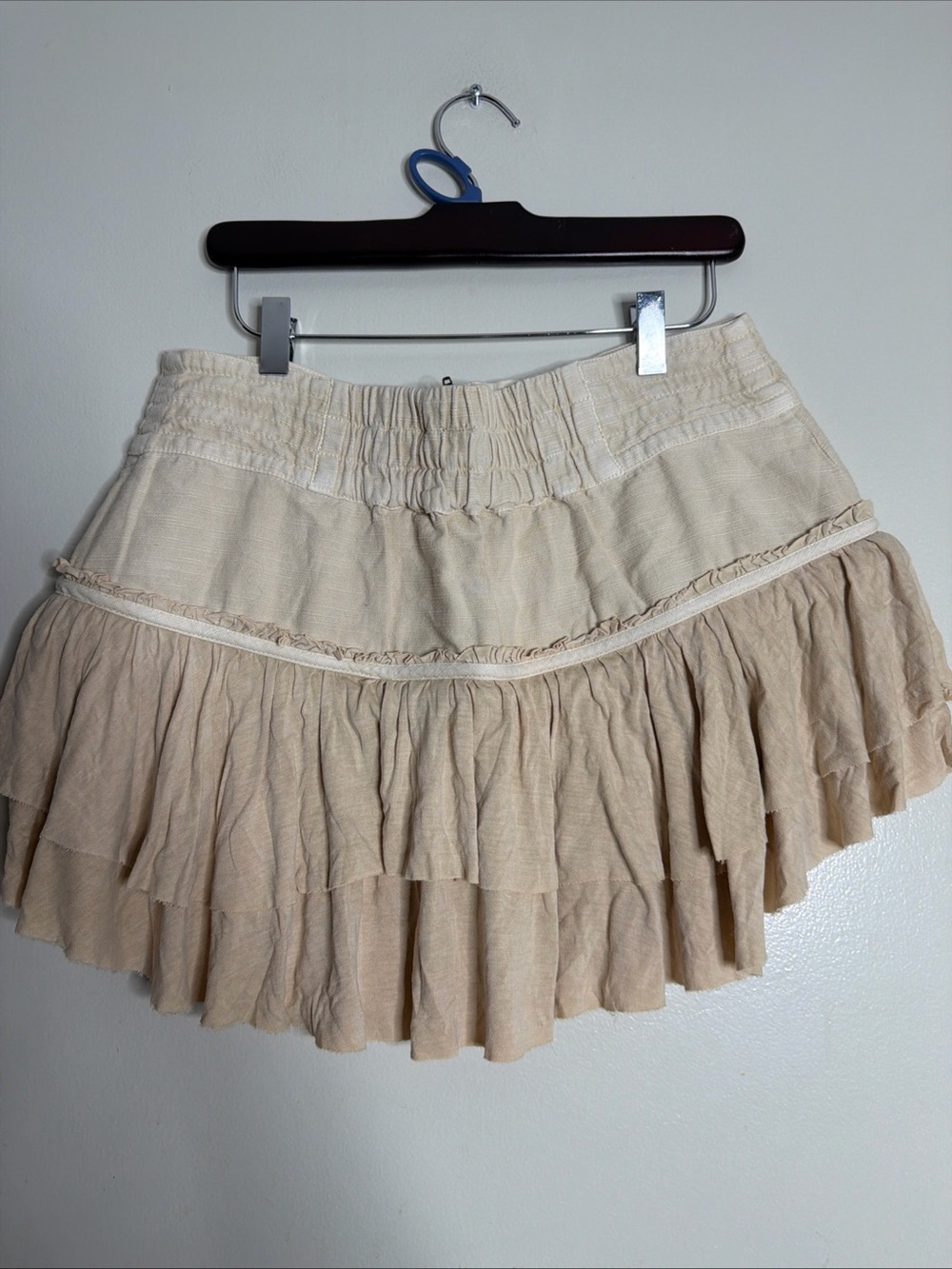 Free People Frostbite Ruffles Tiered Exposed Zipper Mini Skirt - Picture 6 of 6